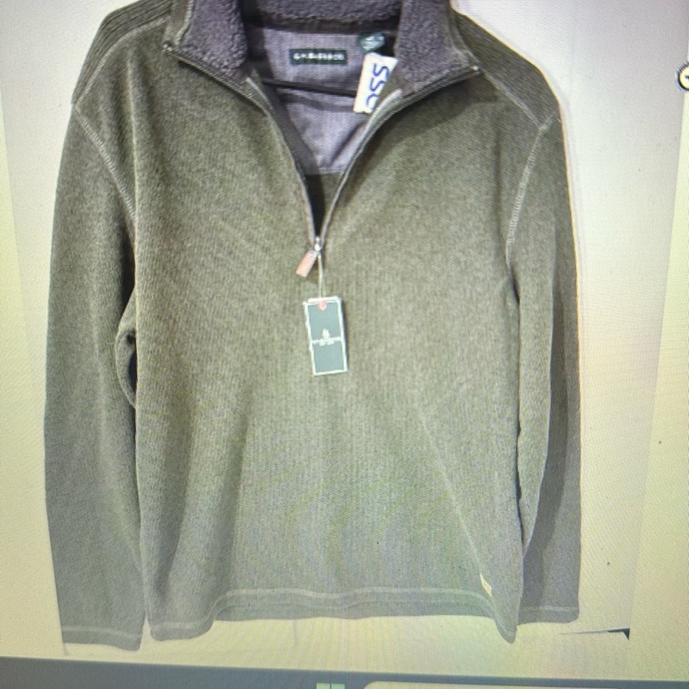 Men’s 1/4 zip sweater med